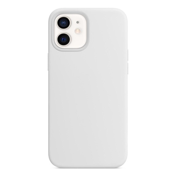 CaseUp Apple iPhone 12 Mini Kılıf Slim Liquid Silicone Beyaz 2